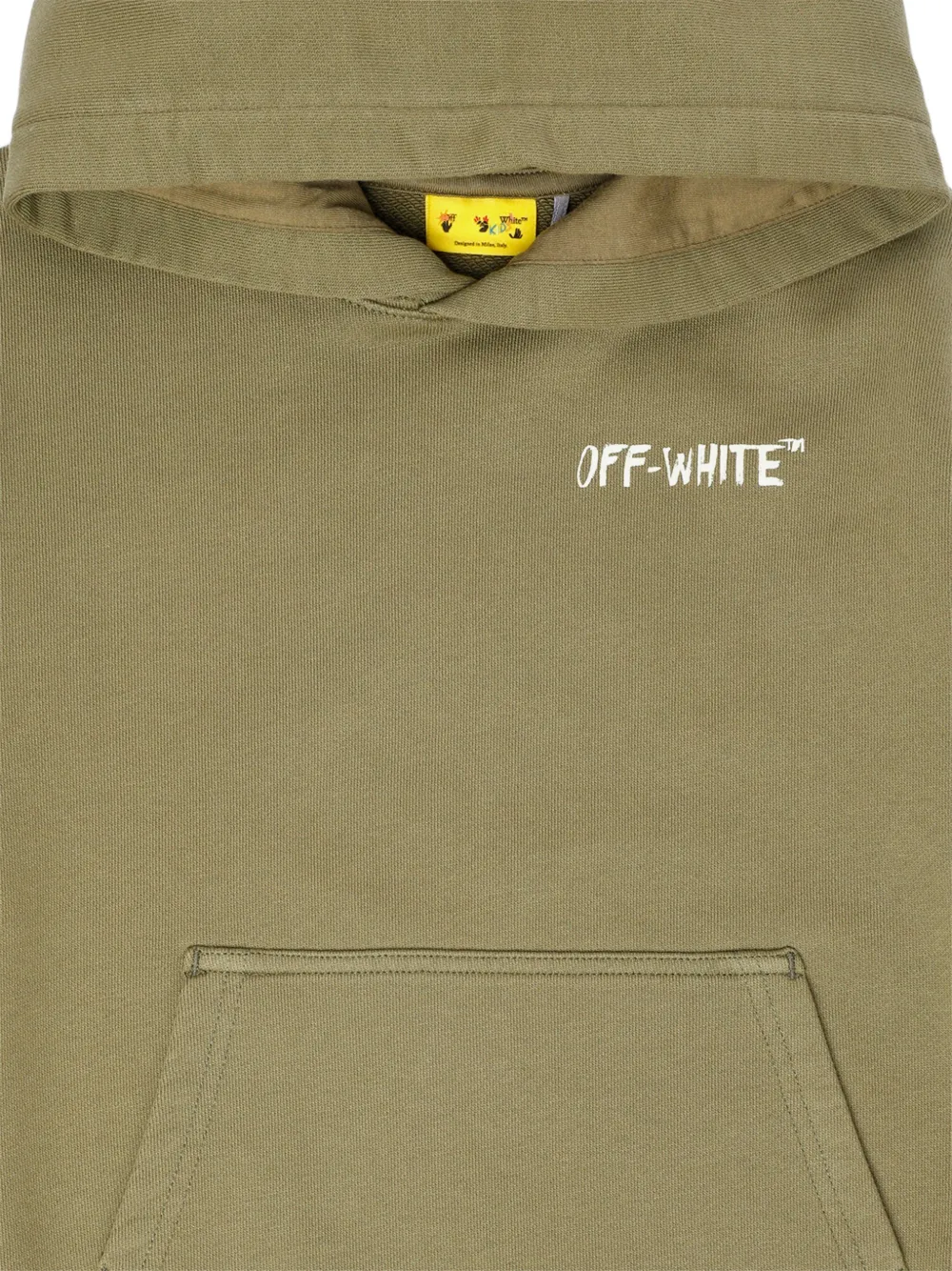 Off-White Kids Arrow Sketch hoodie Groen