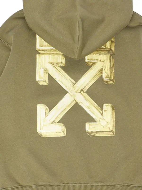 Off-White Kids Arrow Sketch パーカー | グリーン | FARFETCH JP