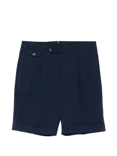 PT Torino pleated-detail turn-up shorts