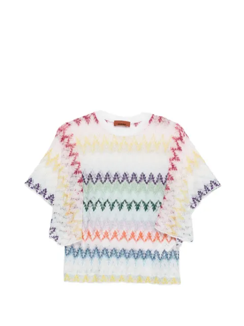 Missoni playera con mangas onduladas