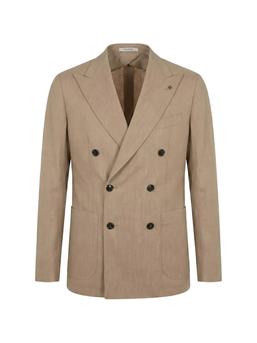 Tagliatore Montecarlo double-breasted linen blazer - Toni neutri