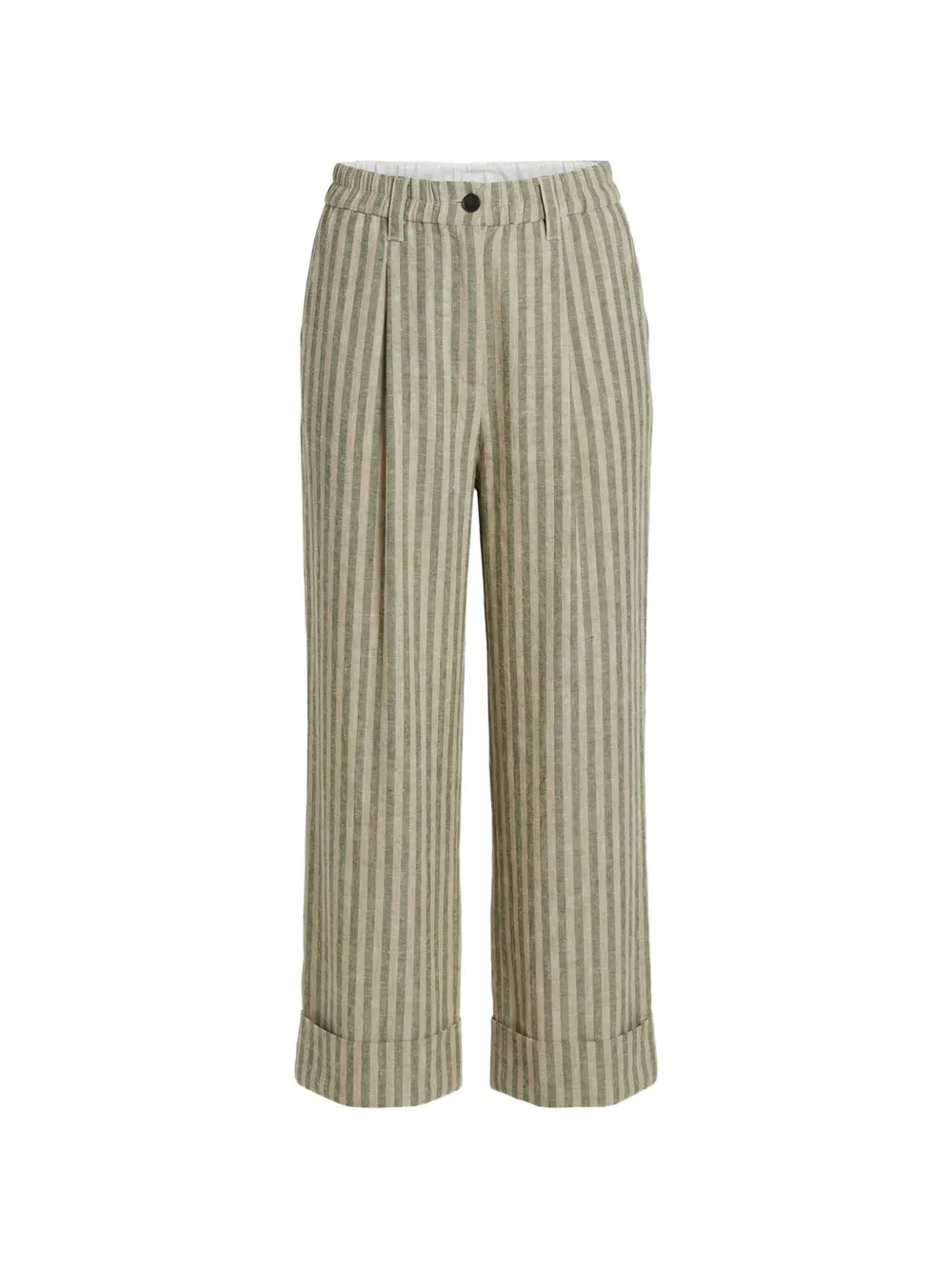 Brunello Cucinelli striped linen trousers - Toni neutri