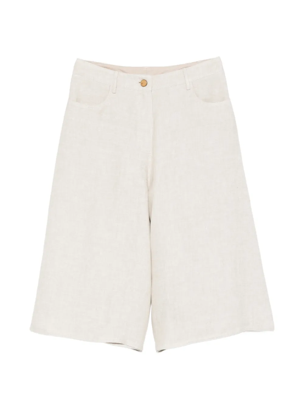 Alysi buttoned shorts - Toni neutri