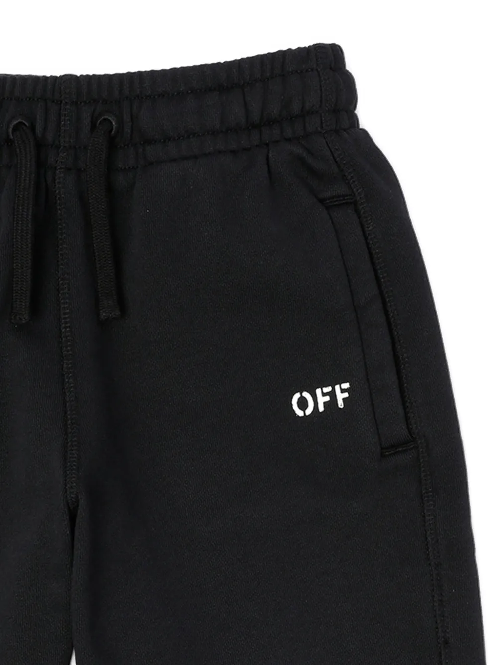 Off-White Kids Diag Paint shorts Zwart