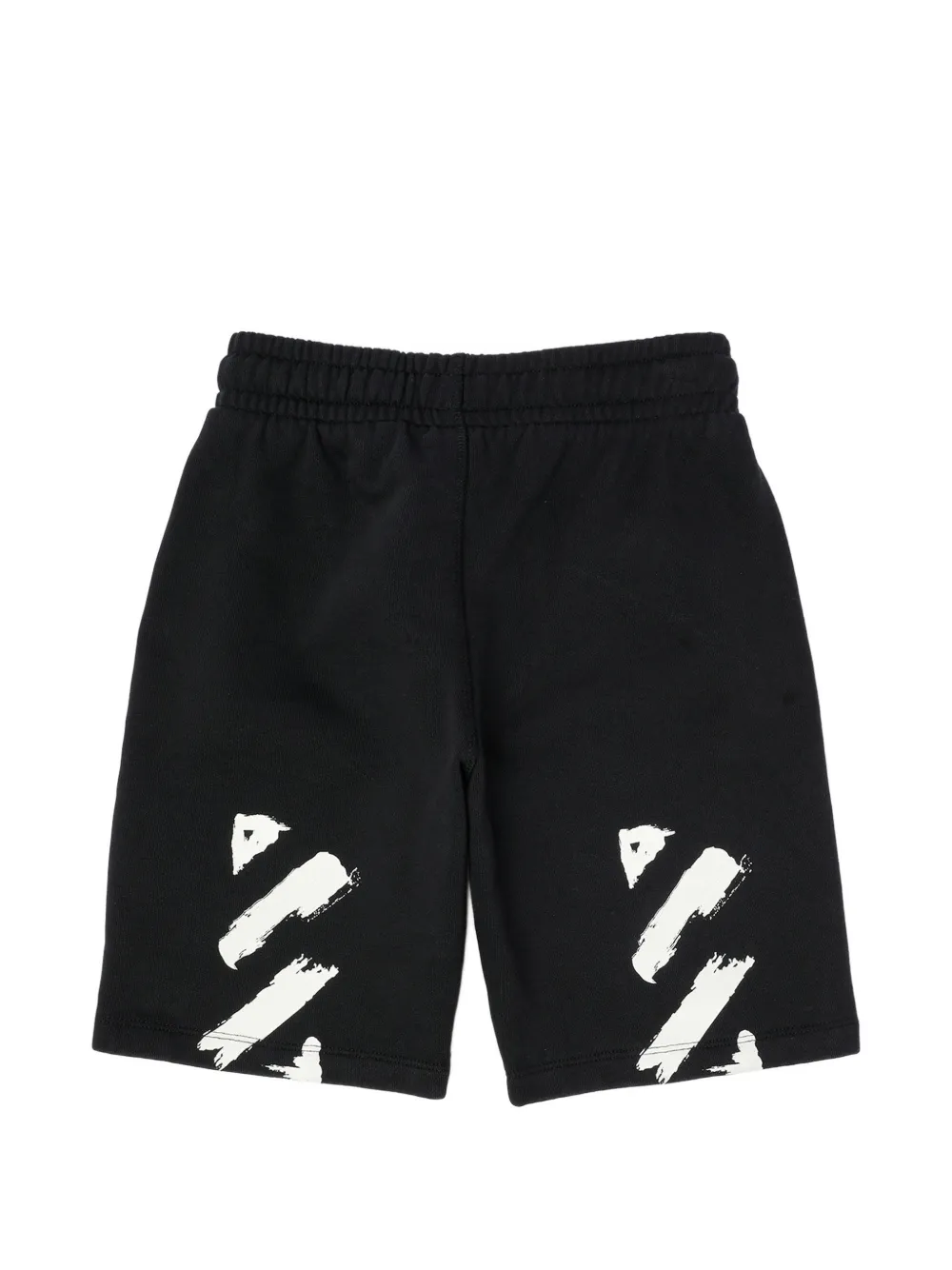 Off-White Kids Diag Paint shorts Zwart