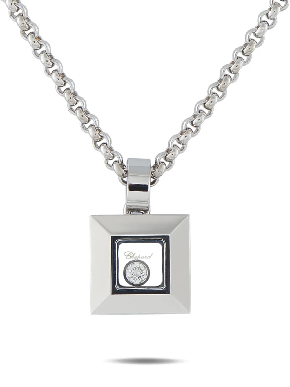 Chopard Pre-Owned Happy Diamonds necklace - Argento