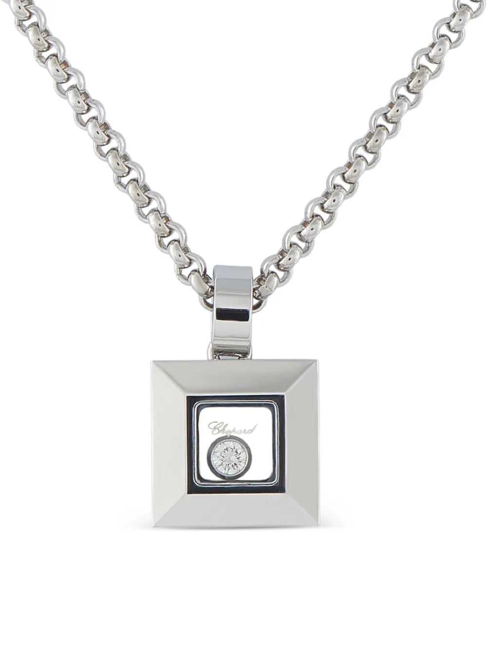 Chopard Pre-Owned Happy Diamonds necklace - Argento