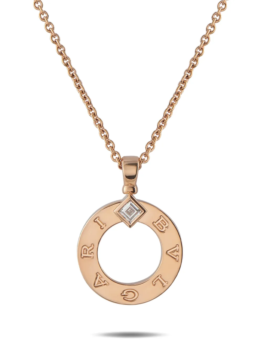 Bvlgari Pre-Owned diamond pendant necklace - Rosa