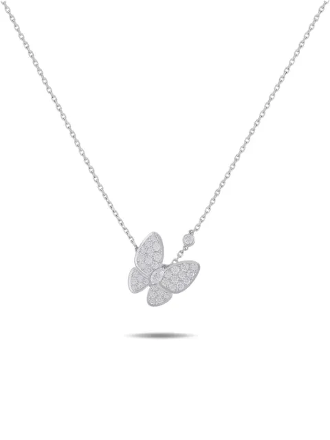 Van Cleef & Arpels Two Butterfly diamond necklace