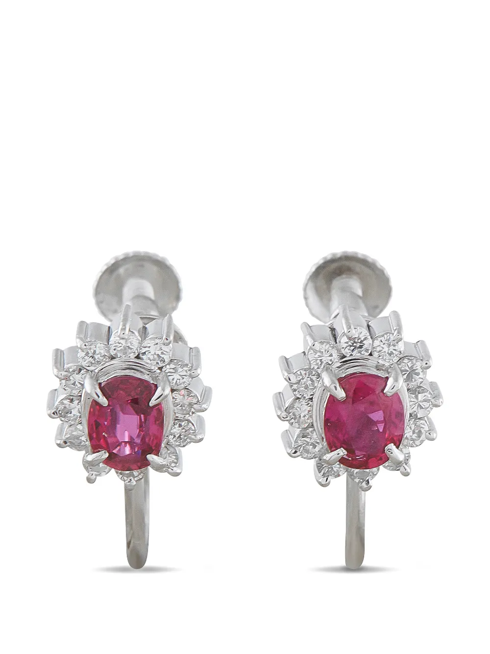 LB Exclusive oval ruby earrings - Argento
