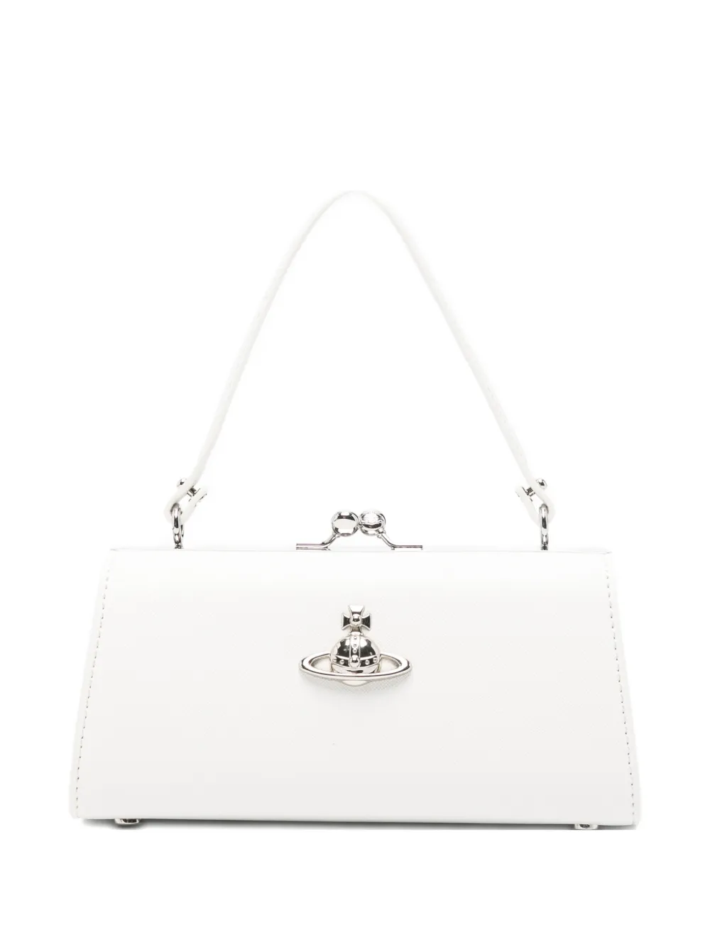 Vivienne Westwood Doll XL Frame Orb-plaque clutch bag - Bianco