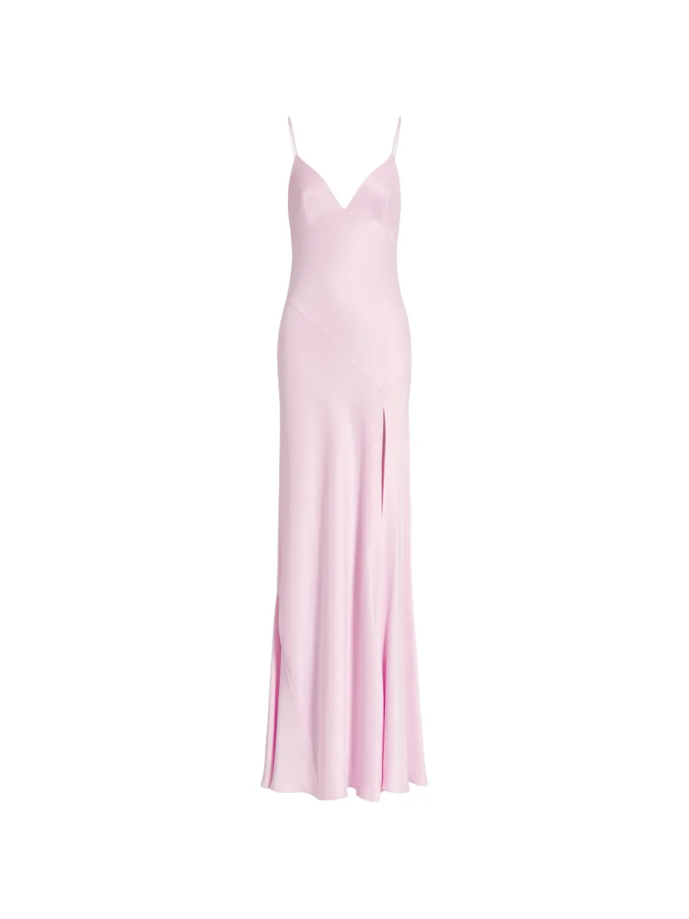 Alberta Ferretti Abito lungo con spacco - Rosa