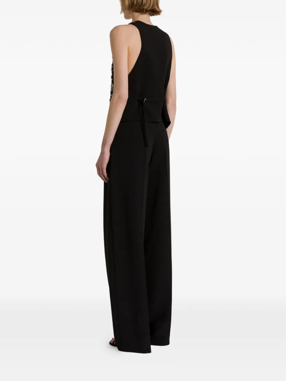 Alberta Ferretti Plooibroek Zwart