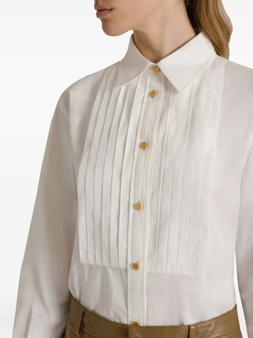 Alberta Ferretti Katoenen overhemd Wit