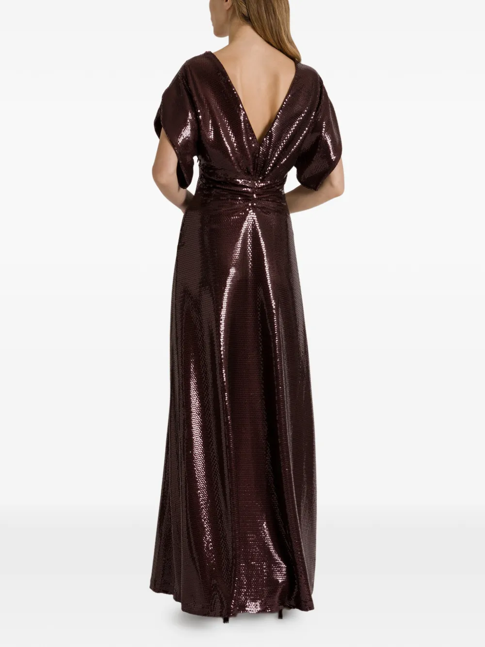 Alberta Ferretti Jurk met pailletten Bruin