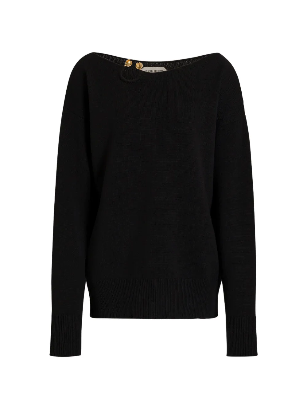 Alberta Ferretti cut-out sweater - Black