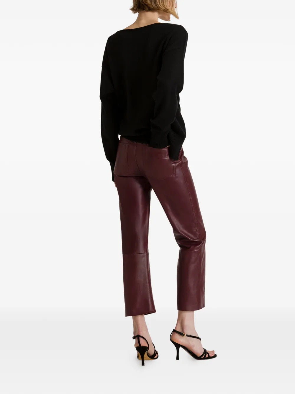Alberta Ferretti Trui met uitgesneden details Zwart
