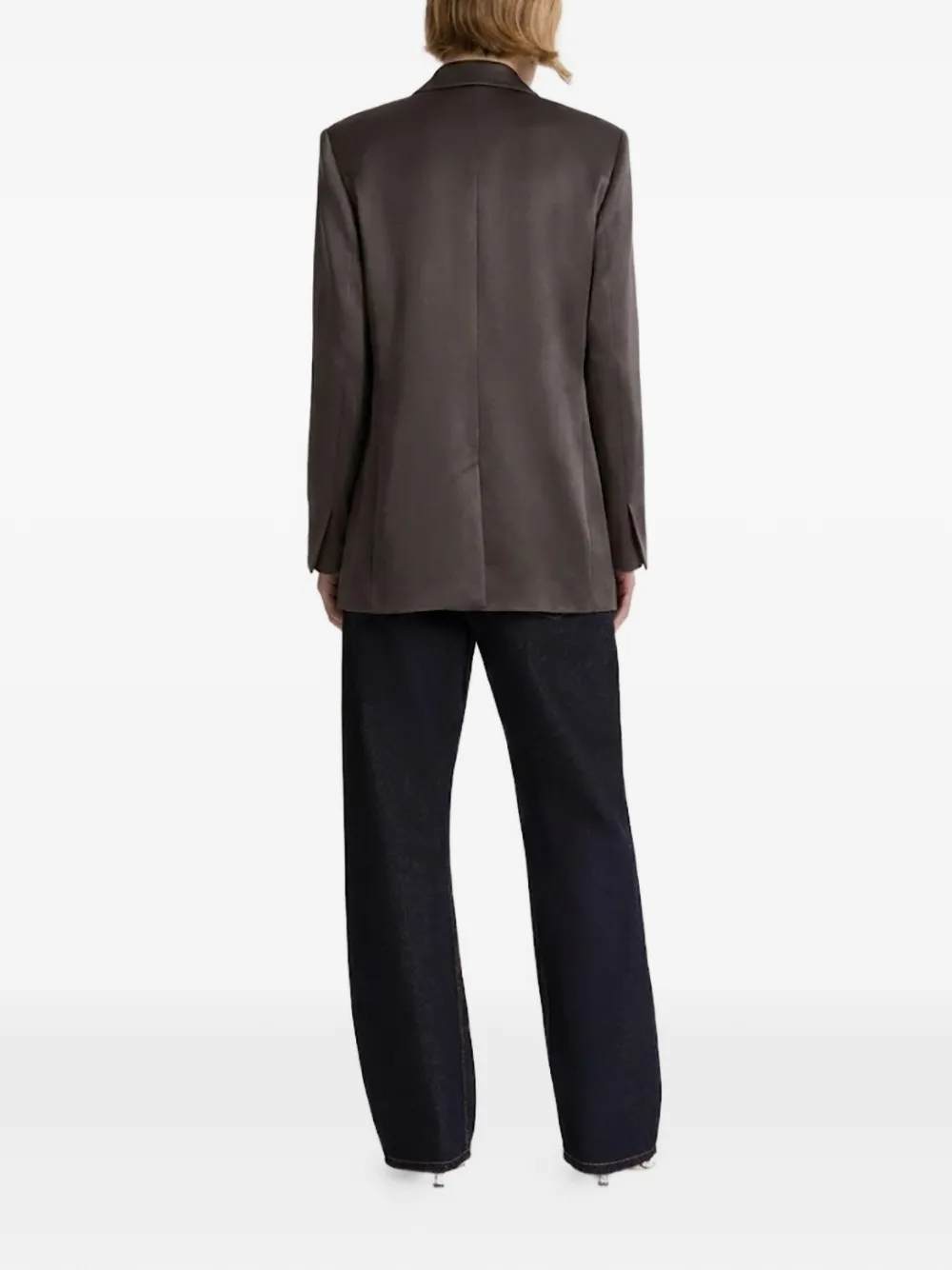 Alberta Ferretti Blazer met dubbele rij knopen Bruin