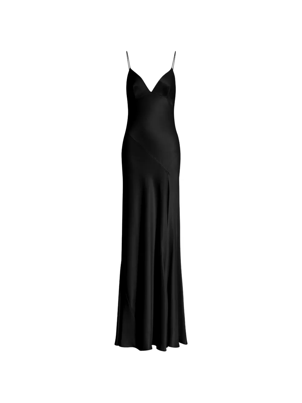 Alberta Ferretti Abito lungo con scollo a V - Nero