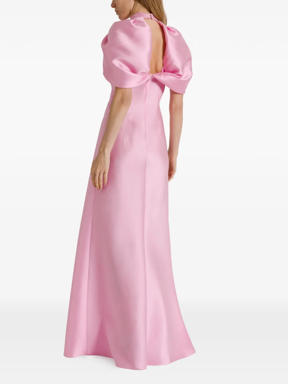 Alberta Ferretti Maxi-jurk met gedraaid detail Roze