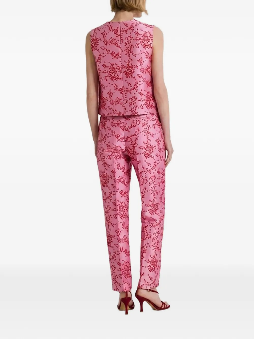 Alberta Ferretti Blouse met bloemenprint Roze