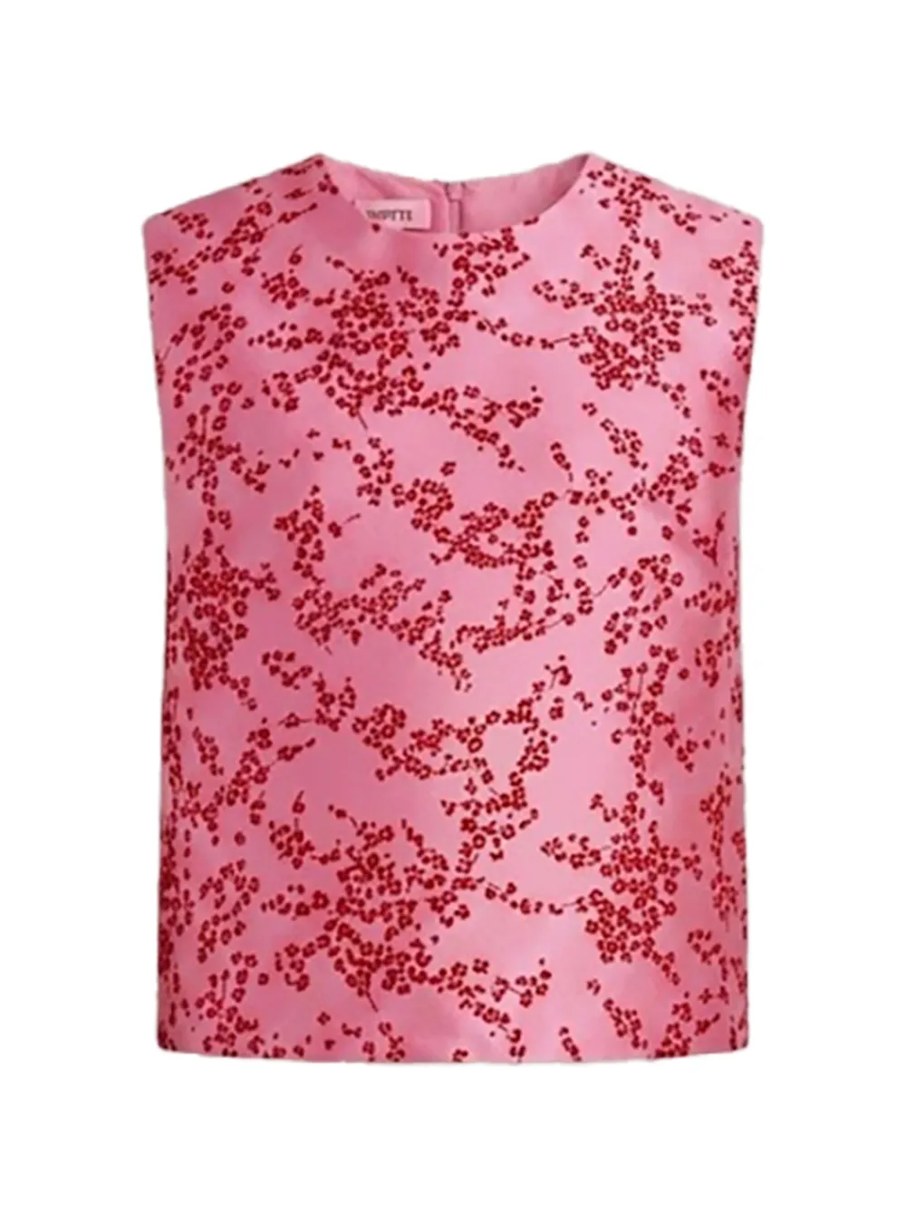 Alberta Ferretti floral-print sleeveless blouse - Rosa