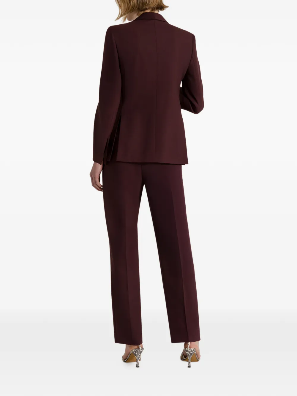 Alberta Ferretti Blazer met sjaalkraag Rood