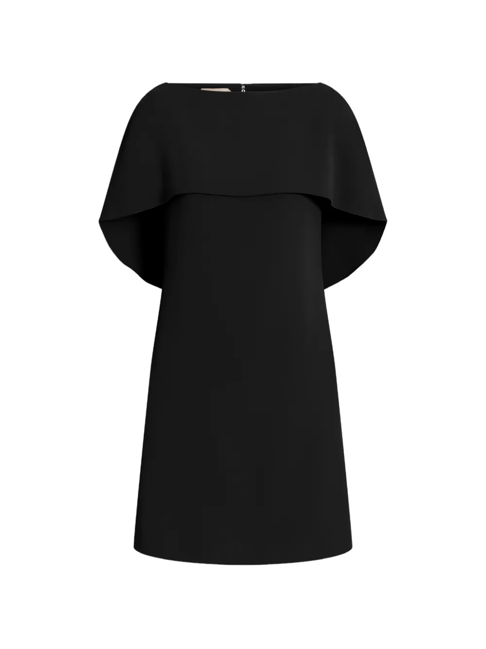 Alberta Ferretti cape-overlay mini dress - Black