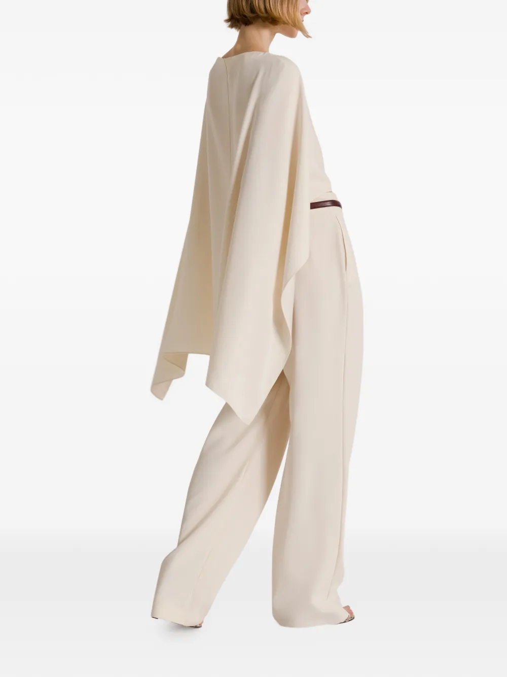 Alberta Ferretti Plooibroek Wit