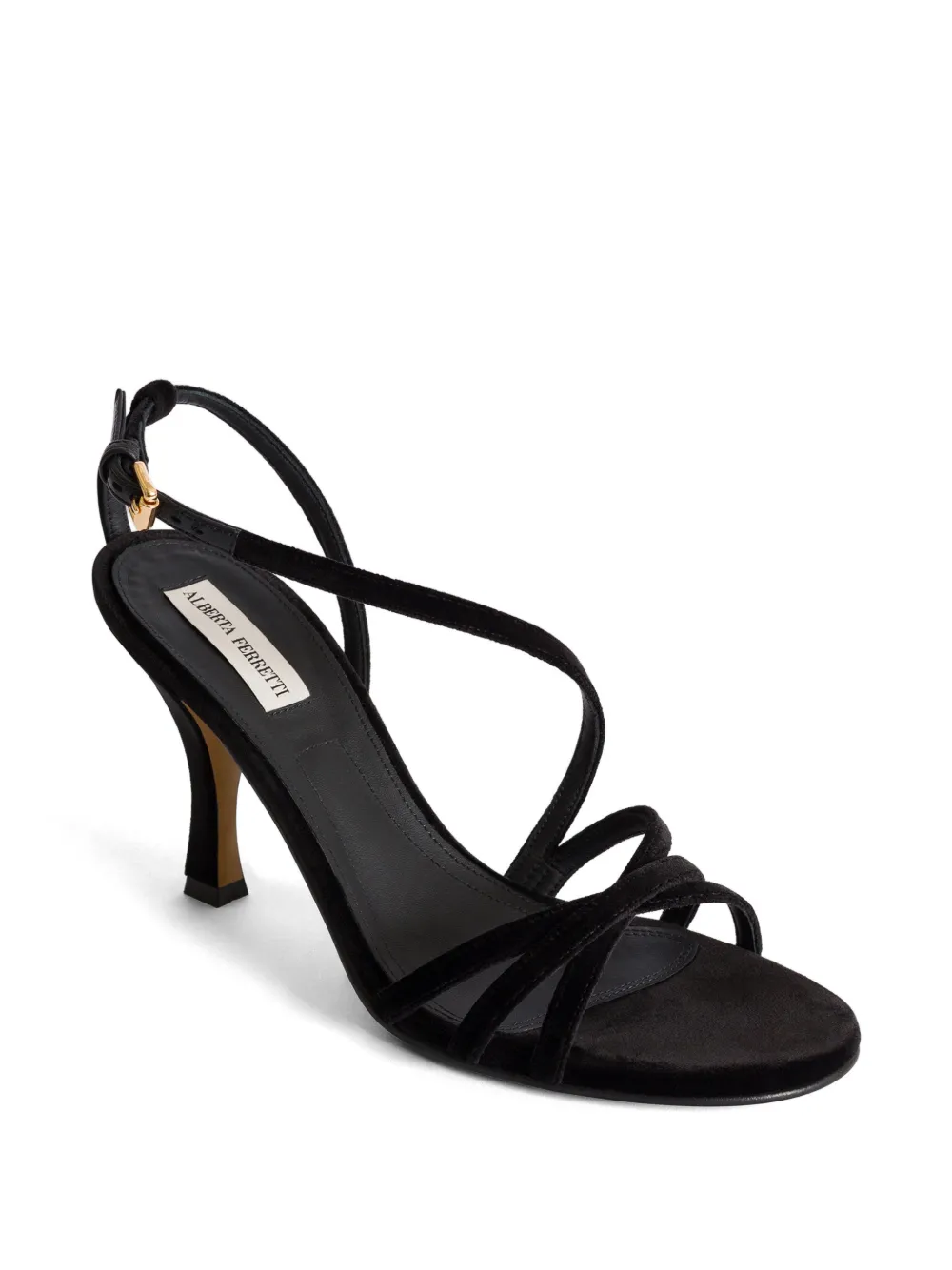 Alberta Ferretti Sandali con tacco e cinturini - Nero