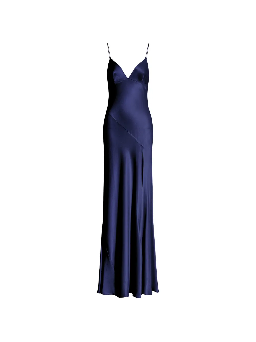 Alberta Ferretti Abito da sera con spacco - Blu
