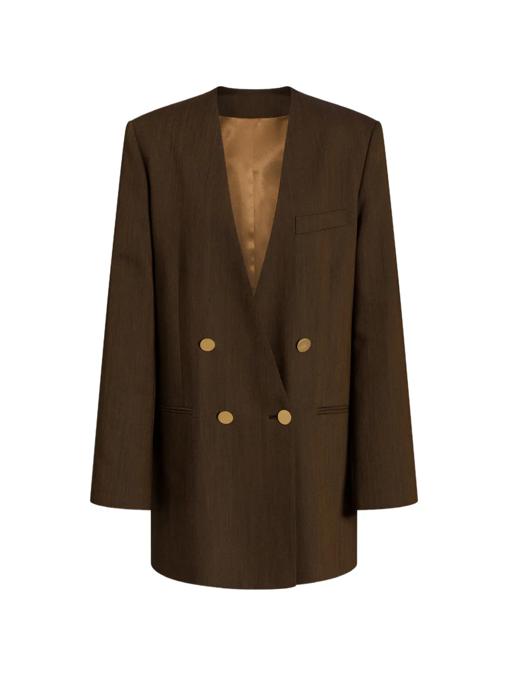 Alberta Ferretti Blazer doppiopetto - Marrone
