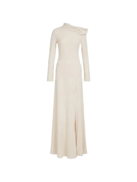 Alberta Ferretti off-shoulder side-slit maxi dress