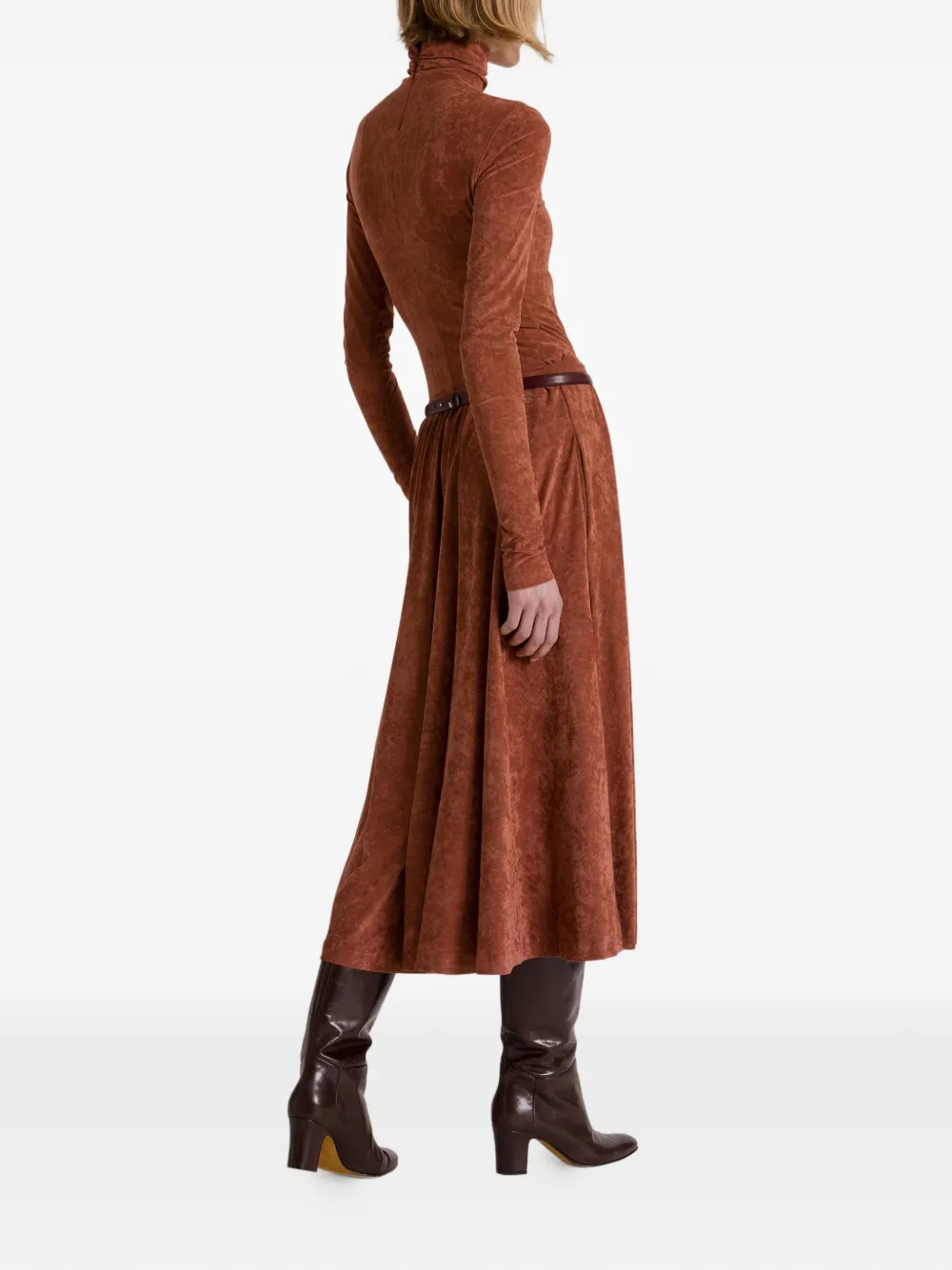 Alberta Ferretti Top met col Bruin
