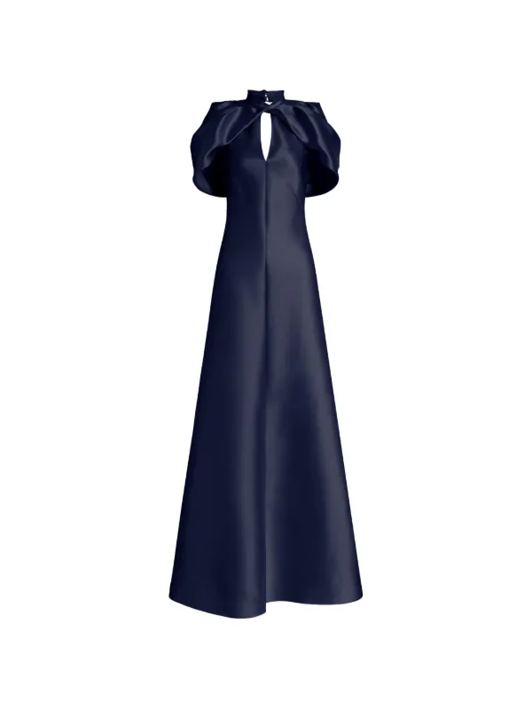 farretti dress blue Rat & Boa Farretti Maxi Dress Blue Size XS