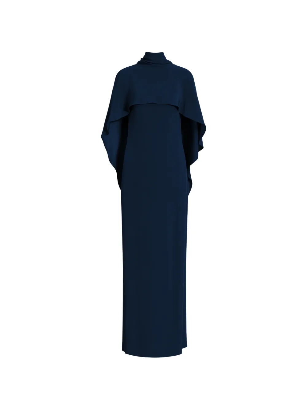 Alberta Ferretti Abito lungo a collo alto - Blu