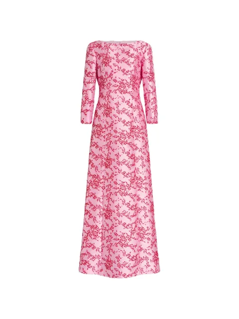 Alberta Ferretti vestido largo con motivo floral
