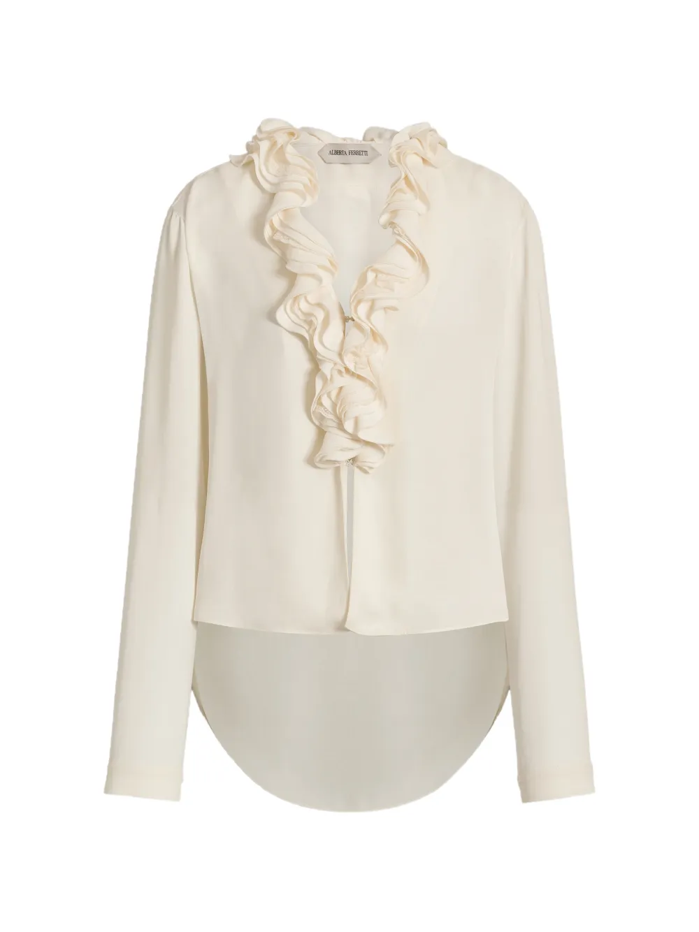 Alberta Ferretti Blusa con ruches - Toni neutri