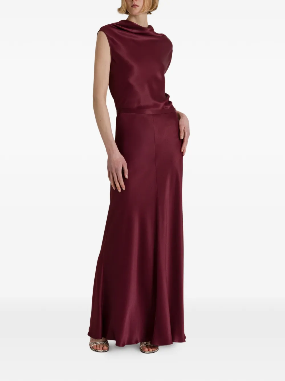 Alberta Ferretti Mouwloze blouse Rood