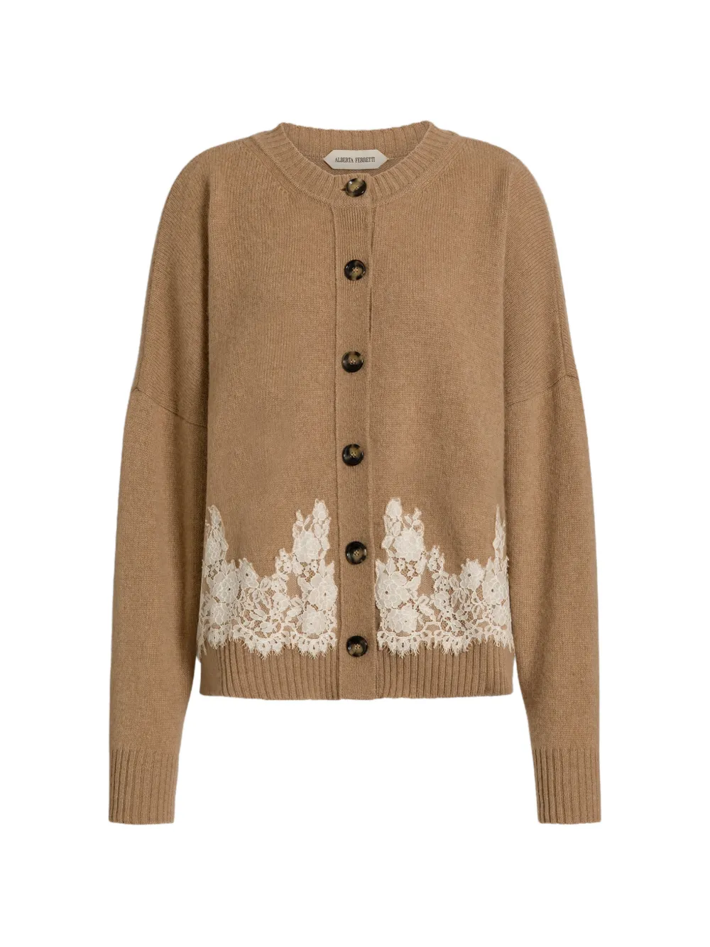 Alberta Ferretti Cardigan con pizzo - Toni neutri