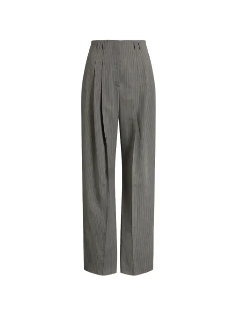 Alberta Ferretti pinstripe pleated trousers