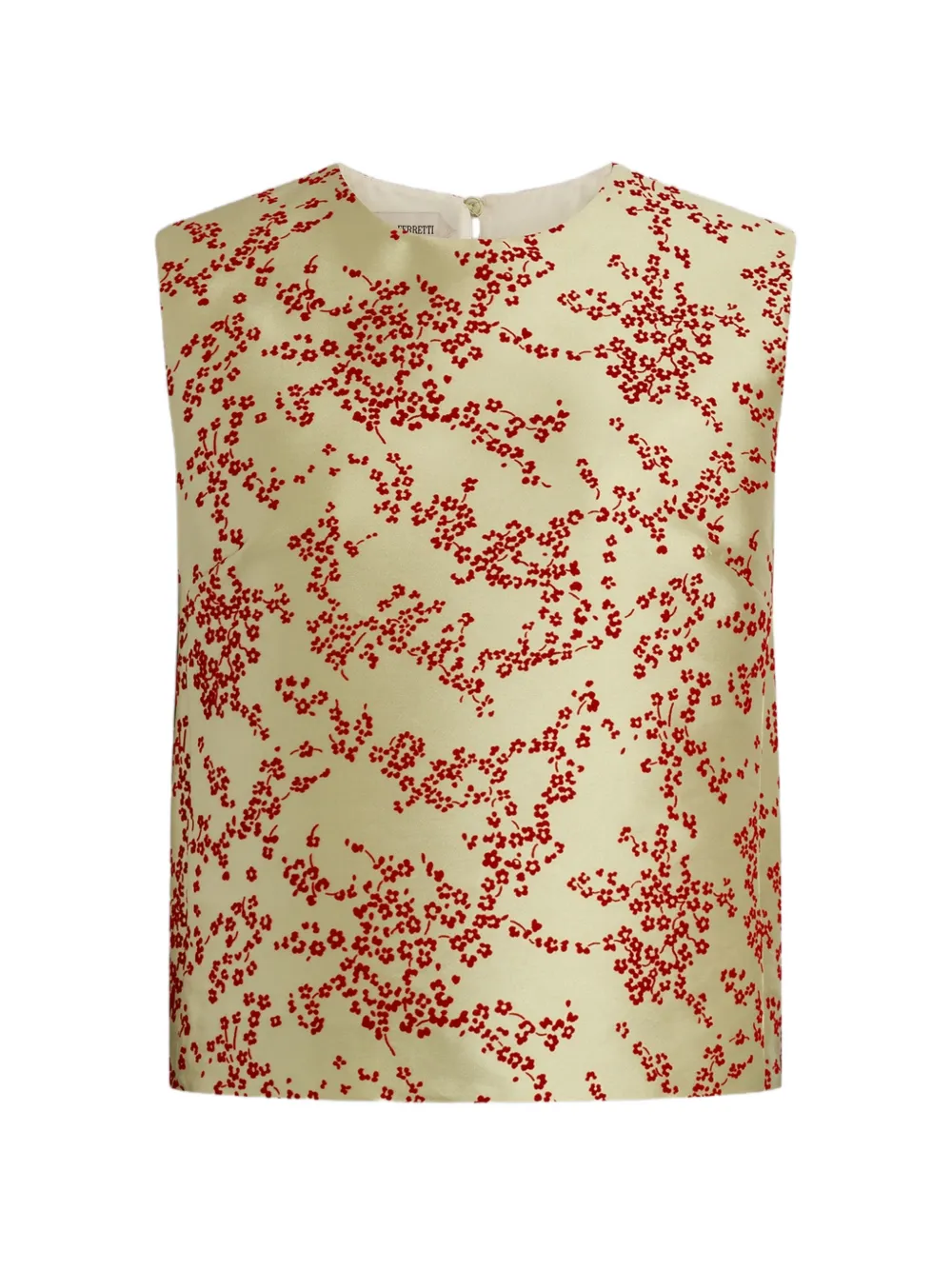 Alberta Ferretti Top met bloemenprint Groen