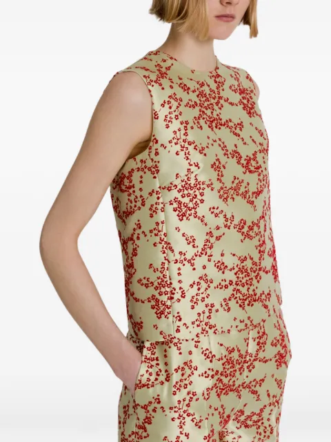 Alberta Ferretti top sin mangas con estampado floral