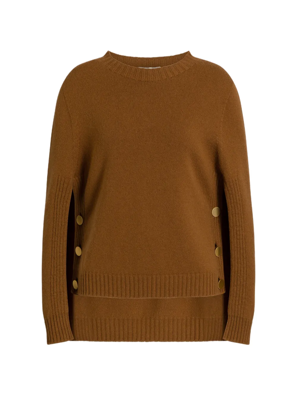 Alberta Ferretti Maglione drappeggiato - Marrone