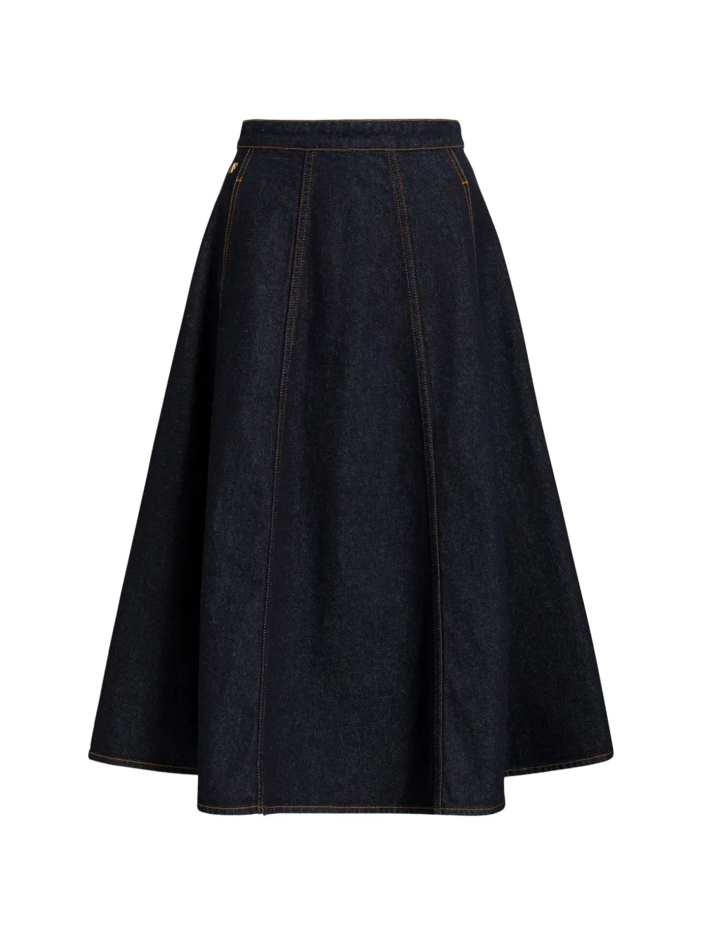 Alberta Ferretti Gonna denim svasata - Blu