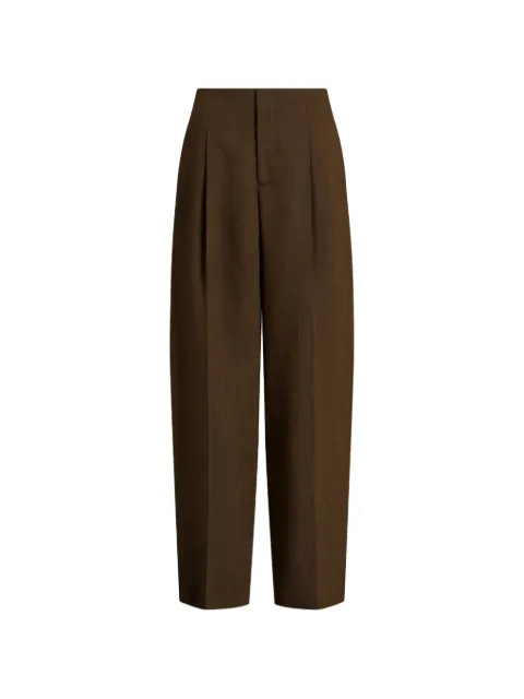 Alberta Ferretti pantalon à design plissé