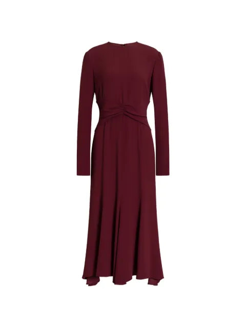 Alberta Ferretti gathered-detail midi dress
