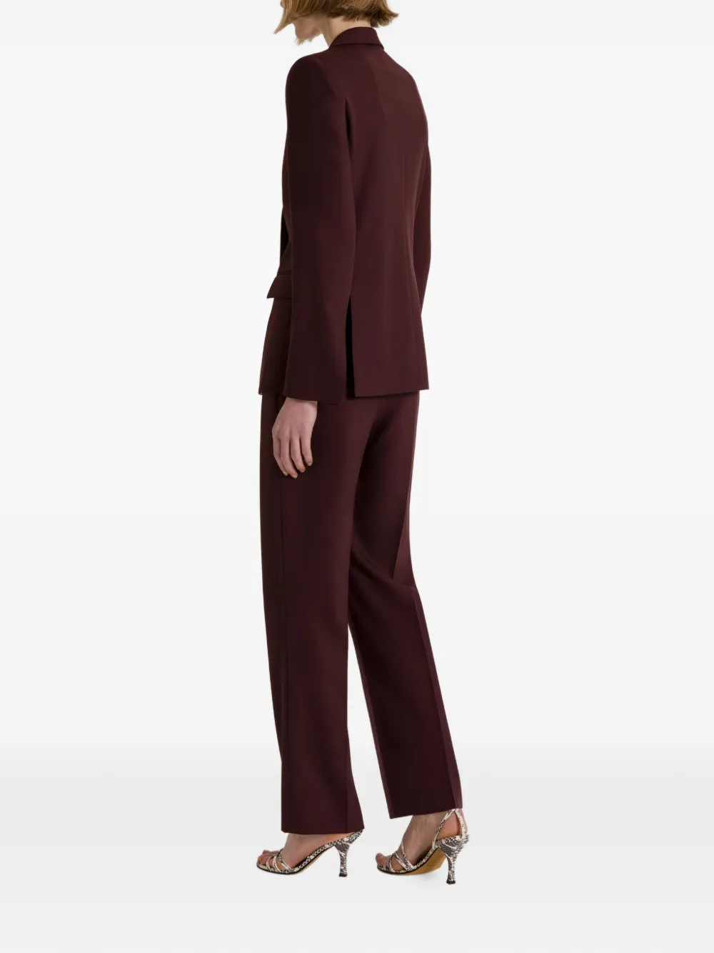 Alberta Ferretti Broek met geplooid detail Rood