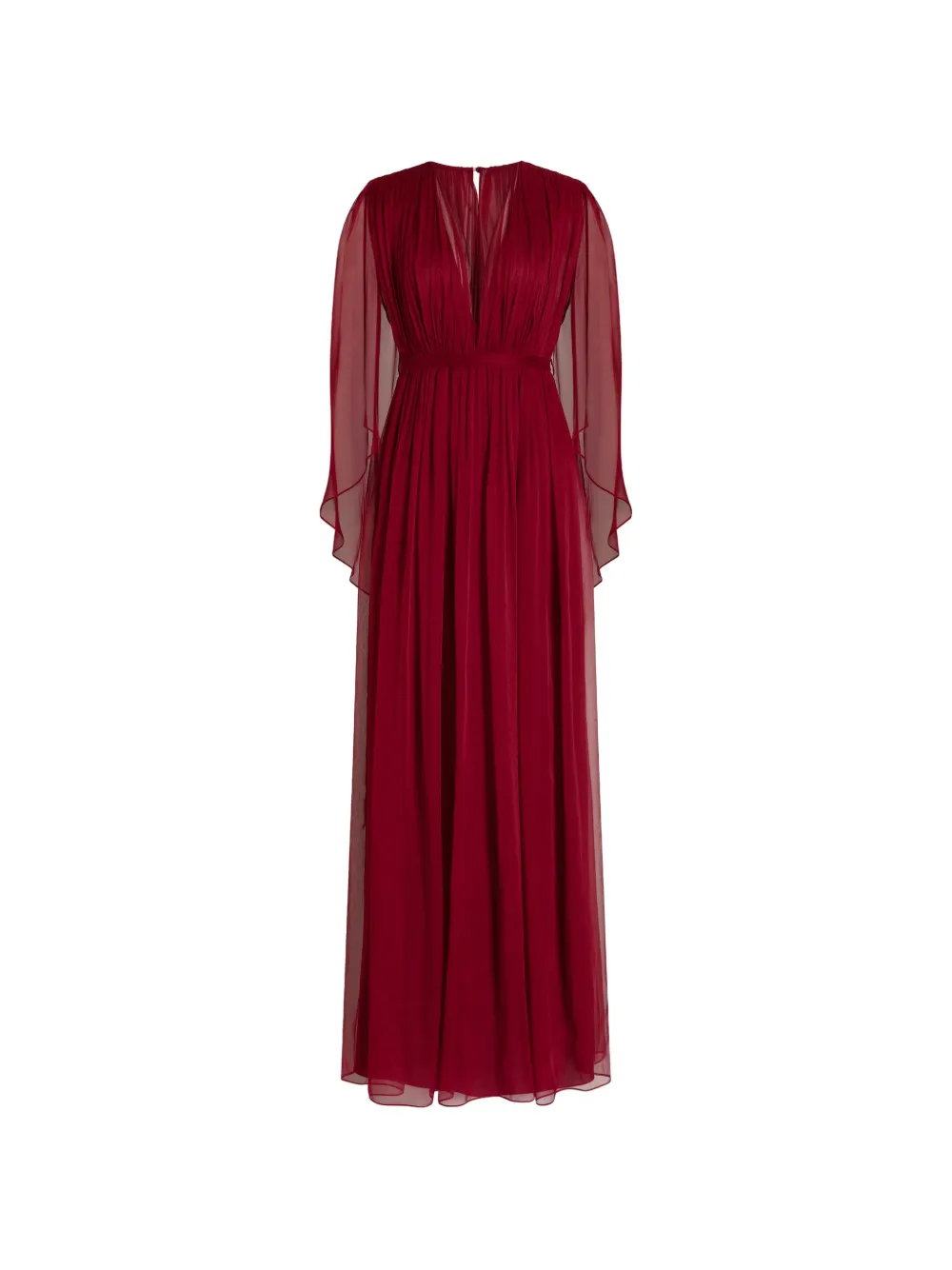 Alberta Ferretti Abito con scollo a V - Rosso