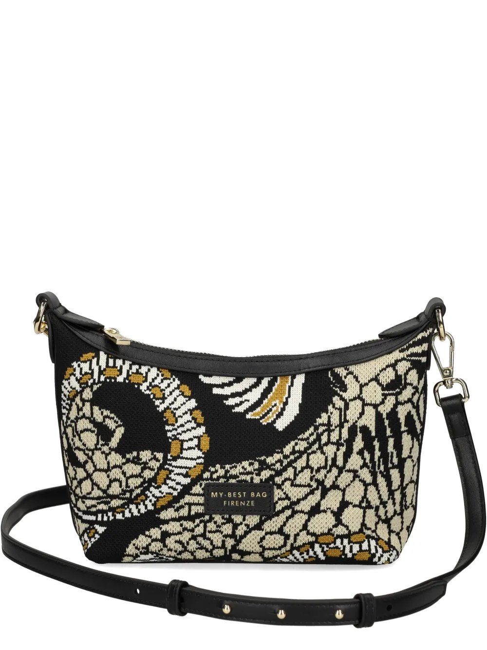 MY BEST BAG print shoulder bag - Nero